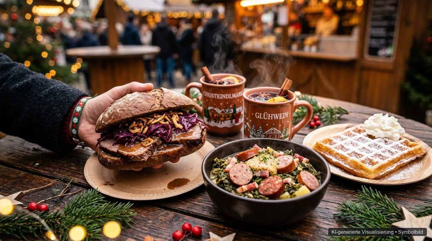 Winterzauber Kulinarik Burgunderbraten Glühwein